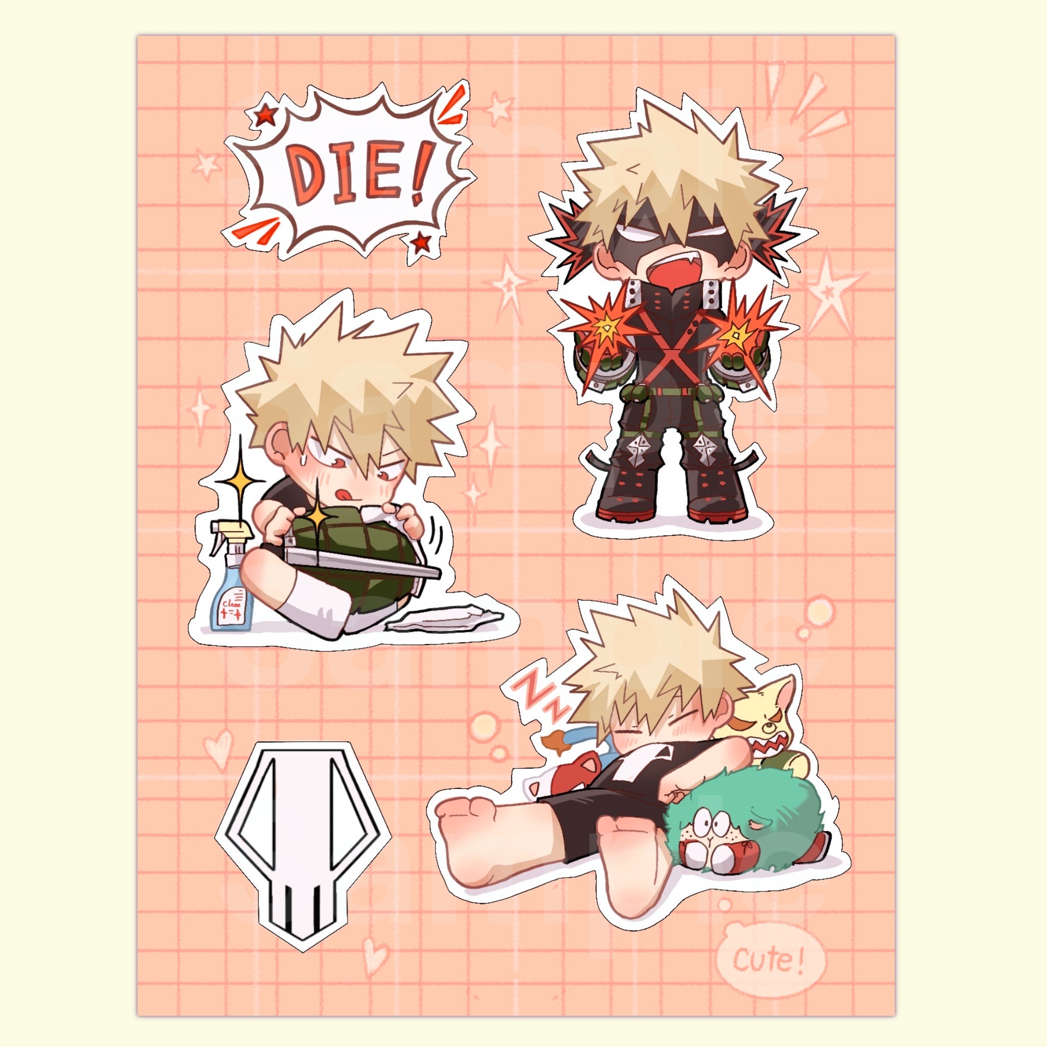 BK sticker sheet