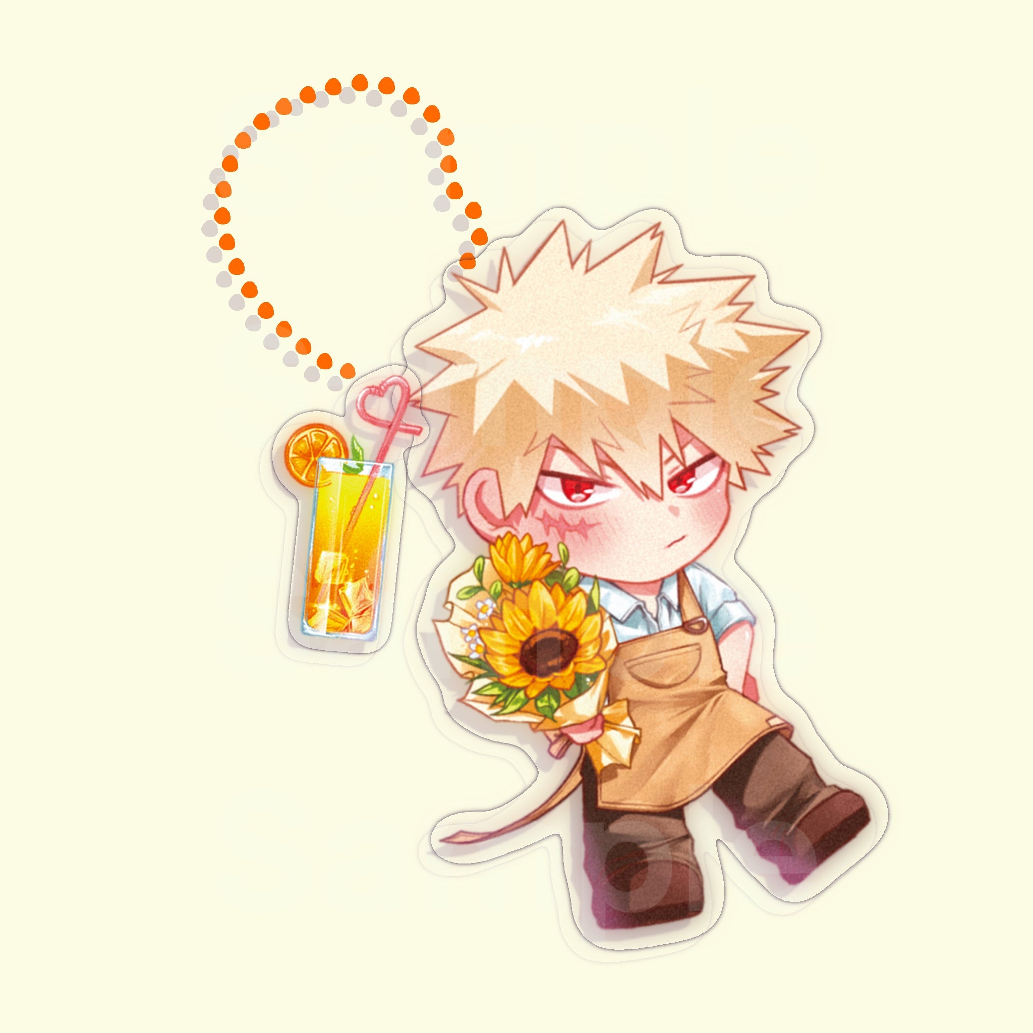 BK Orange soda Key Chain